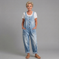 Saylor - Vintage Washed Cotton Denim Overalls